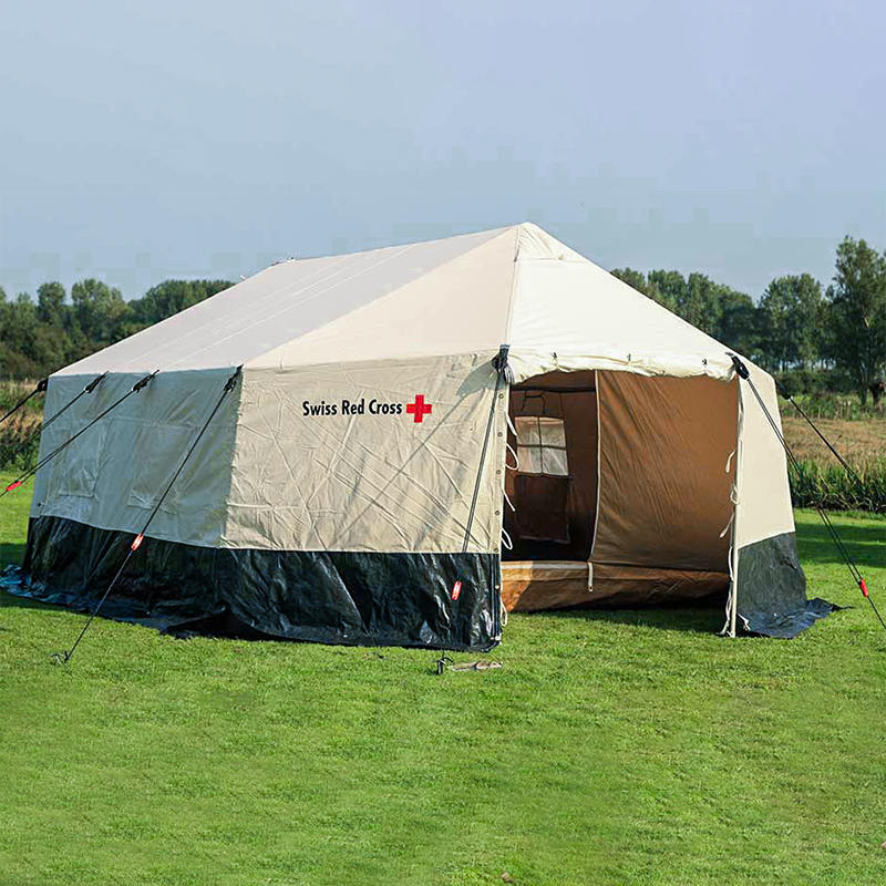 ICRC IFRC OUNCR Standard 5 أفراد قابلة للطي خيمة عائلية في جميع الأحوال الجوية