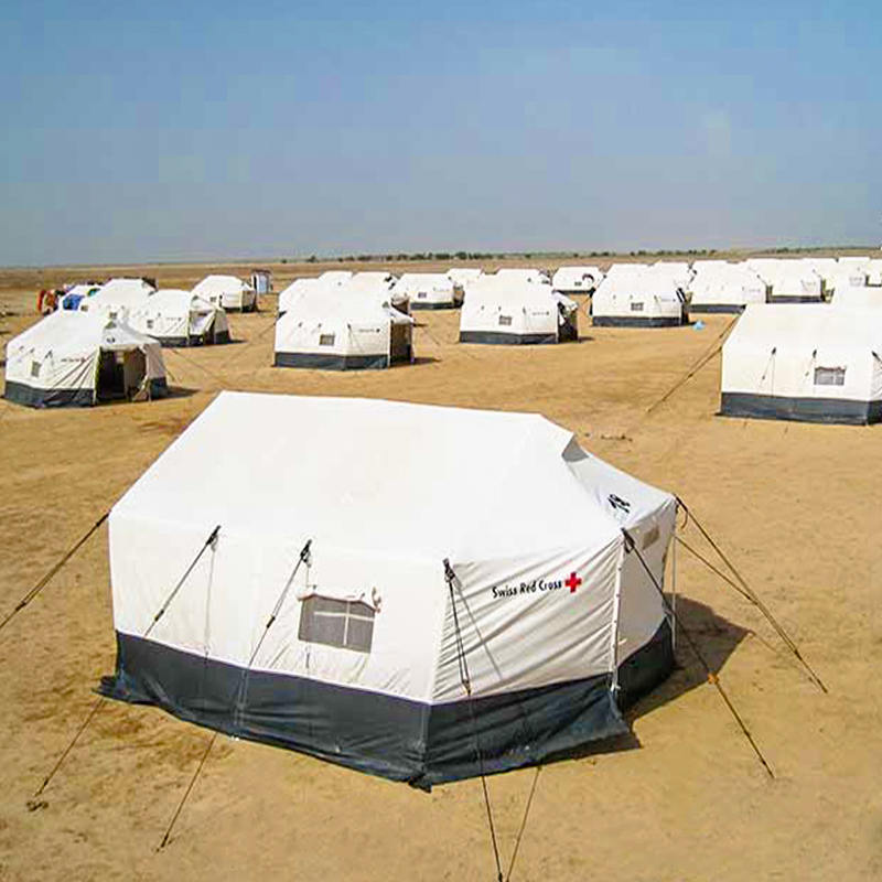 ICRC IFRC OUNCR Standard 5 أفراد قابلة للطي خيمة عائلية في جميع الأحوال الجوية