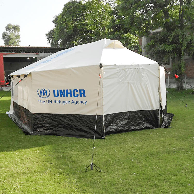 ICRC IFRC OUNCR Standard 5 أفراد قابلة للطي خيمة عائلية في جميع الأحوال الجوية