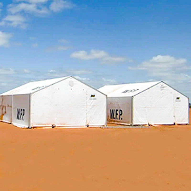 وحدات تخزين متنقلة للخيام المحمولة 6.5×8 متر (MSU) معيار IFRC/ICRC/WFP/IOM
