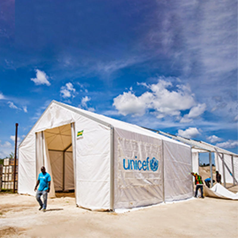 وحدات تخزين متنقلة للخيام المحمولة 6.5×8 متر (MSU) معيار IFRC/ICRC/WFP/IOM