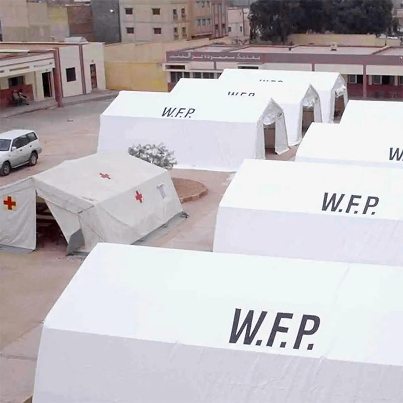 وحدات تخزين متنقلة للخيام مقاومة للحريق والأشعة فوق البنفسجية بطول 10×24 مترًا (MSU) معيار IFRC/ICRC/WFP/IOM