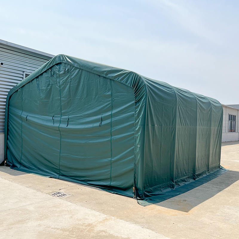6×6 2.6 متر ارتفاع جانبي إطار فولاذي مجلفن بالكامل قاعة خيمة مستودع مؤقتة