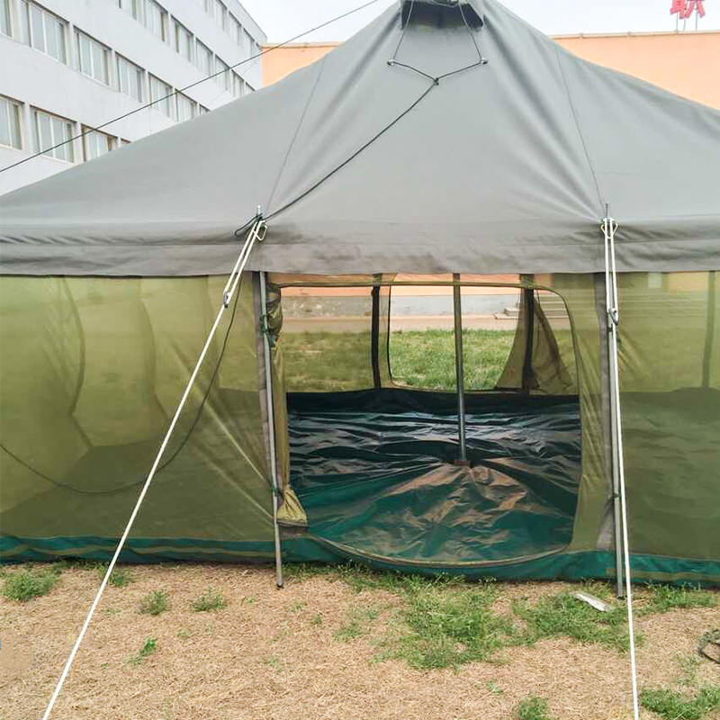 4.8×4.8 متر خيمة عمود عسكرية مقاس من النوع الاستوائي