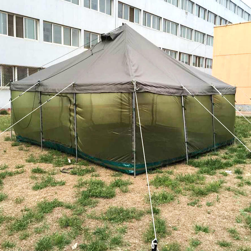 4.8×4.8 متر خيمة عمود عسكرية مقاس من النوع الاستوائي